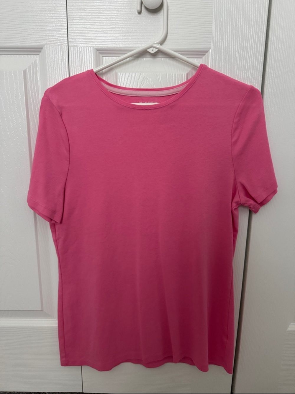 Talbots Pima Cotton Pink Short-Sleeve Crewneck Tee